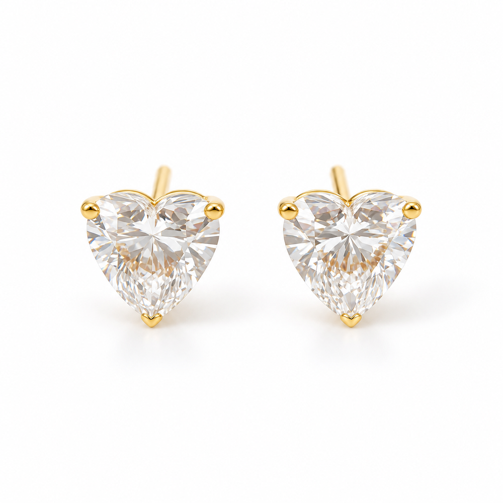 Heart Studs — product view