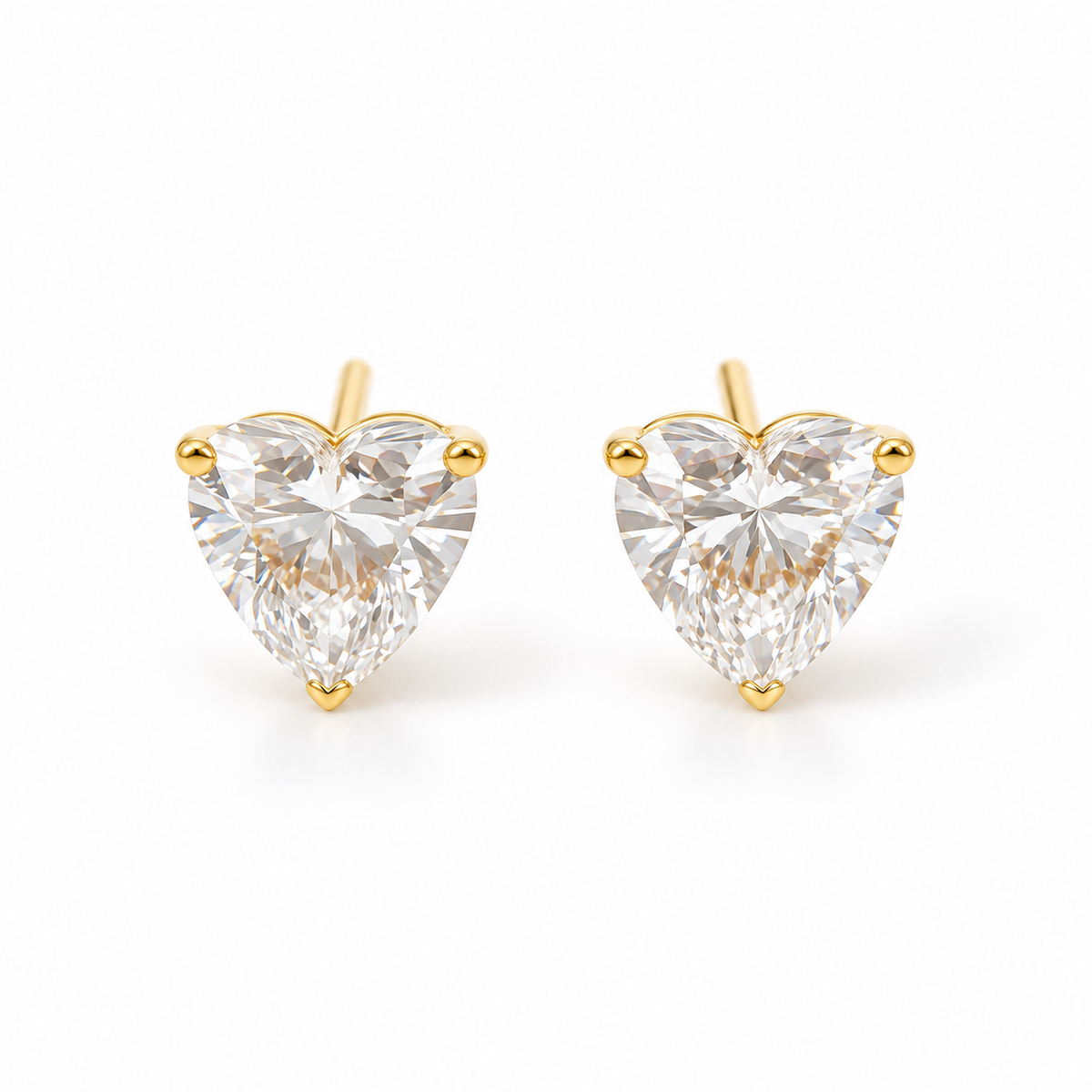 Heart Studs — product view
